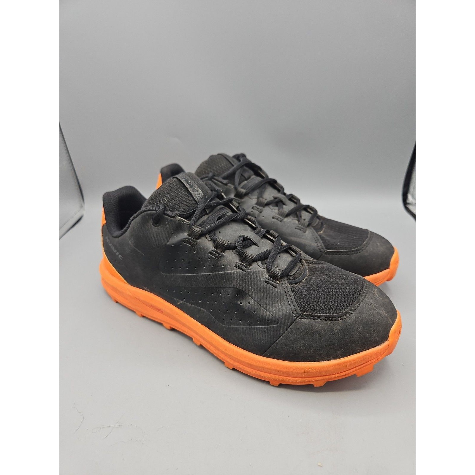 Mavic Xa Mtb Shoes, Black Orange Contagrip Sz 10 Eur 44 Men's